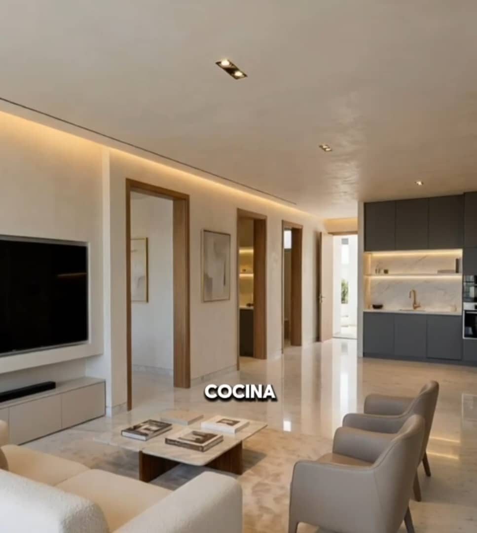 Гостиная и кухня